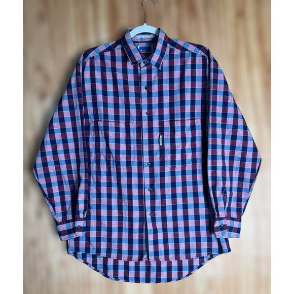 Levi’s 80s 90s Plaid Button Up Shirt Sz XL Vtg Grunge Workwear Retro Lumberjack - Picture 1 of 7